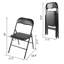 Chaise d'appoint avec structure en acier, revêtement en similicuir