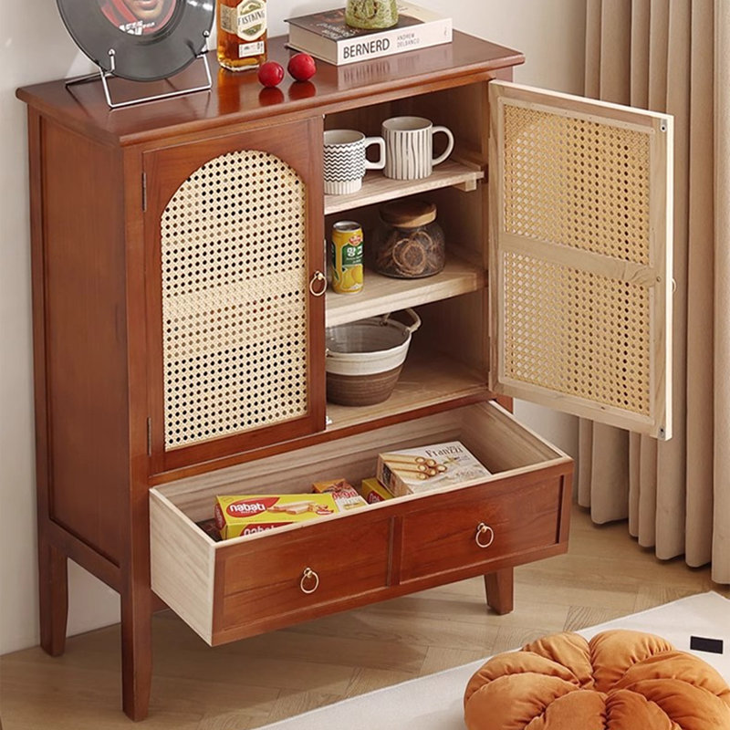 Console rectangulaire en bois massif noyer, Noyer