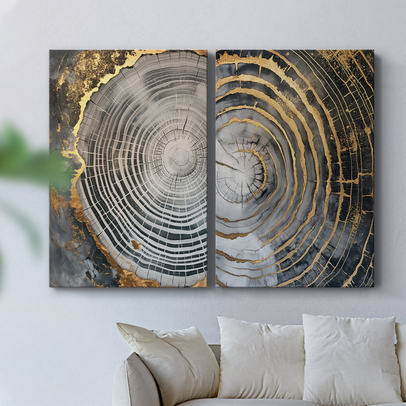 ABSTRACT Series CCLIII-Premium Gallery Wrapped Canvas -Ready to Hang, 18" H x 24" W