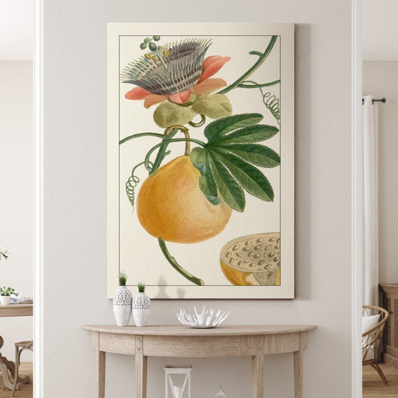 " Turpin Exotic Botanical III ", 36" H x 24" W x 1" D