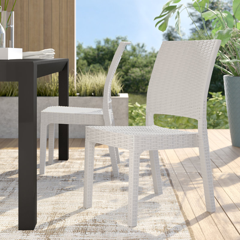 Chaise de terrasse Tomosuke, blanc