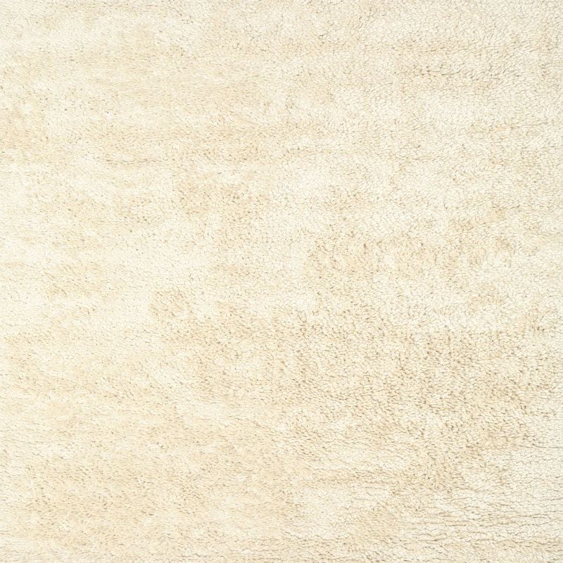 Tapis beige contemporain, Carré 6 pi