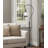 60W Terni floor lamp with bubbled glass and rocker switch on pole