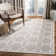 Rodgers Hand Woven Flat Weave Wool/Cotton Geometric Rug in Ivory/Gray