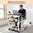 Height Adjustable Laptop Desk with Wheels