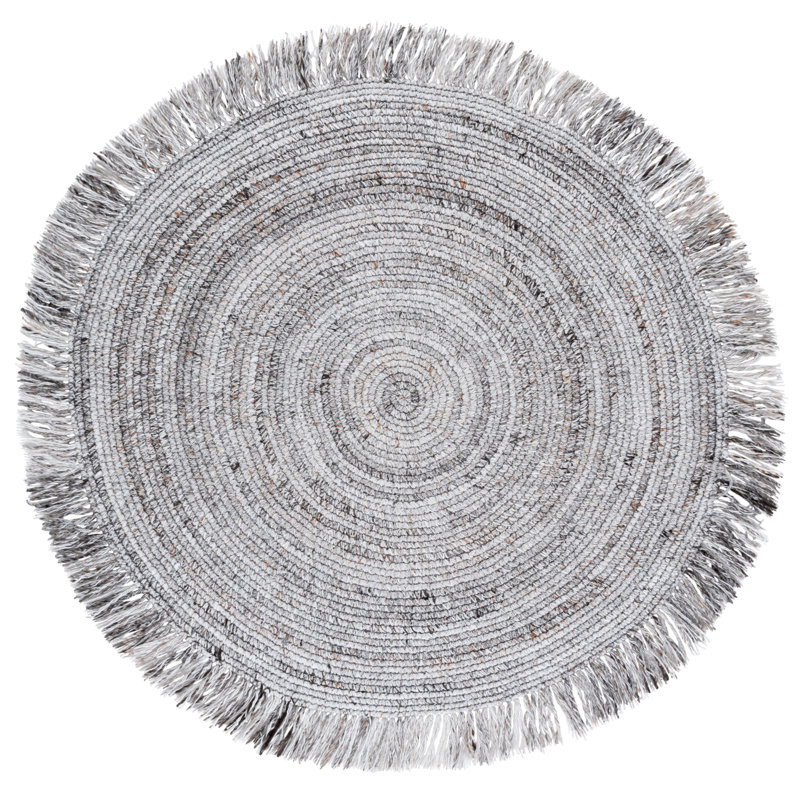 Kunzler Renewal Handwoven Pet Yarn Rug, Round 5'