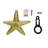 Starfish Brass Push Button Doorbell