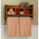 Afanasie 25" Wide Wooden Rectangular Wall Mounted Bathroom Shelf With Storage And Towel Bars