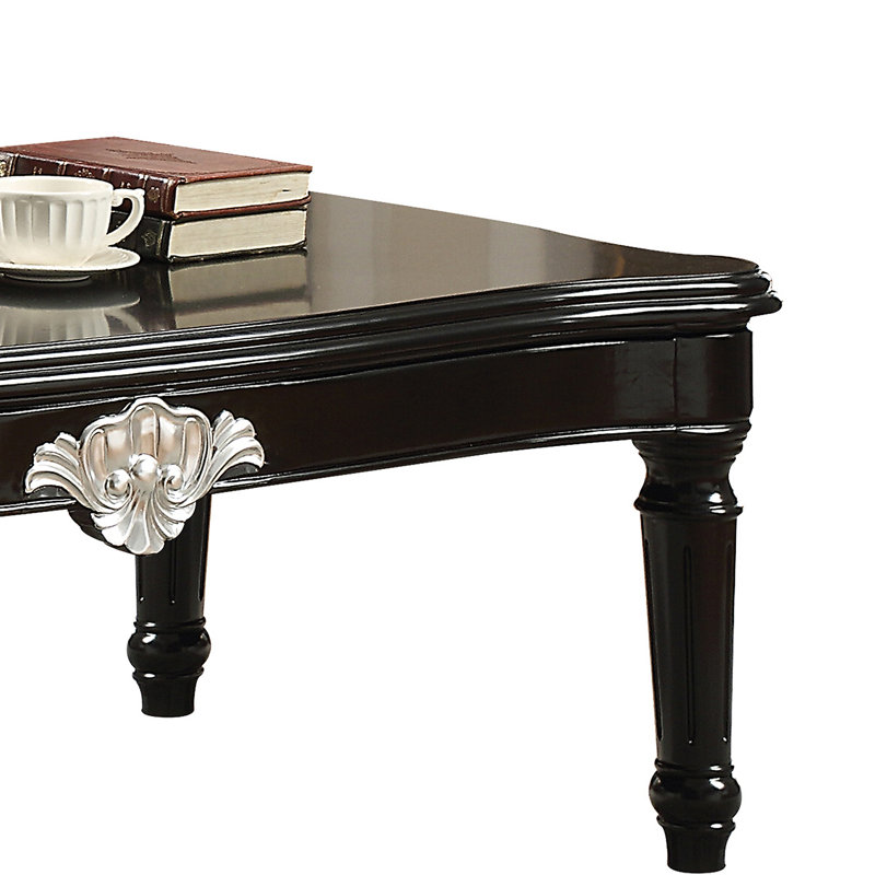 Bone White End Table with Claw Leg