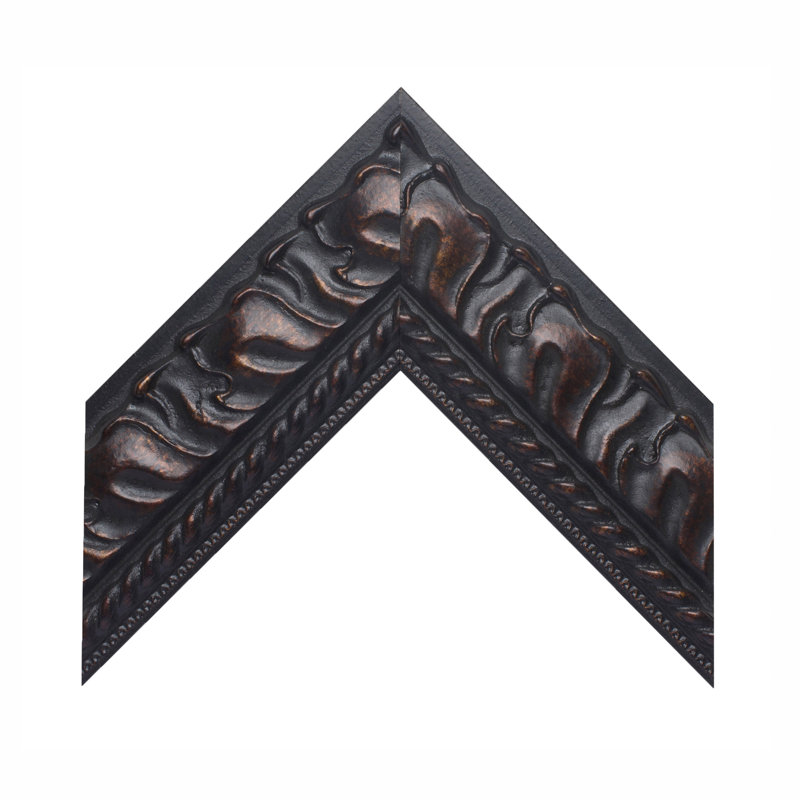 Hillsborough Wood Framed with Safety Backing Ideal for Bathroom / Vanity Mirror, Venetian Bronze, 32" x 48"