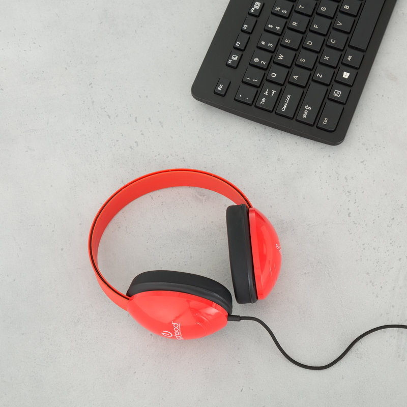 Heavy-Duty Adjustable Tangle-Free Kids' Headphones with Padded Ear Cups, null