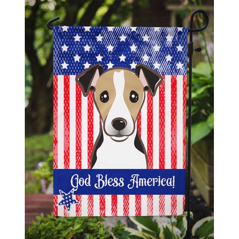 Drapeau de jardin Leighanne, Terrier Jack Russell (chocolat)