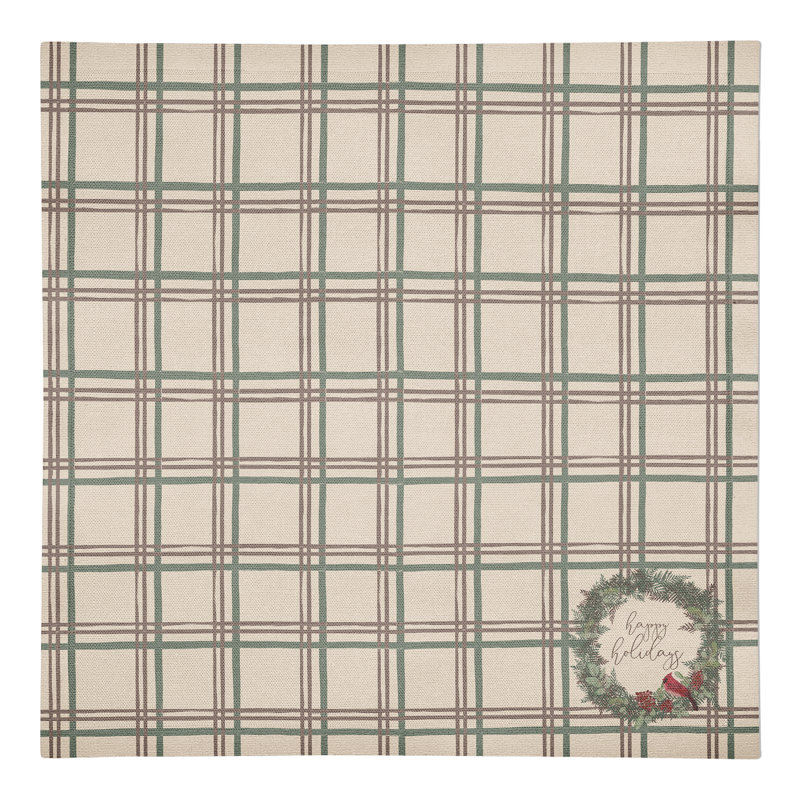 Dorjan Cotton Twill Plaid Square Napkin