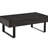 Mid-century Coffee Table - Dark Grey And Storage Living Room With Thoughtful