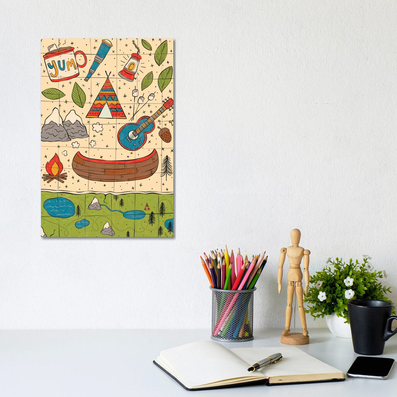 Everyday Big Adventure II by Lisa Barlow - Wrapped Canvas Print, 20.32 cm H x 30.48 cm W