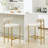 Maddox Upholstered Counter Height Bar Stools with Metal Legs-534966282