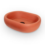 Newterra Handmade Oval Vessel Bathroom Sink