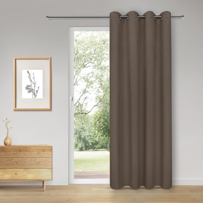 Riette Polyester Room Darkening Grommet / Eyelet Curtain