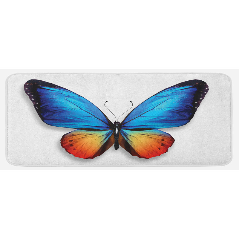 Tapis de cuisine anti-dérapant Luret Butterfly