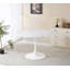 Table tulipe de couleur marbre blanc 42,1 po-76611095