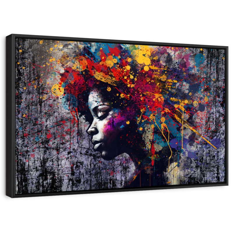 " Afro Abstract ", 43" H x 29" W