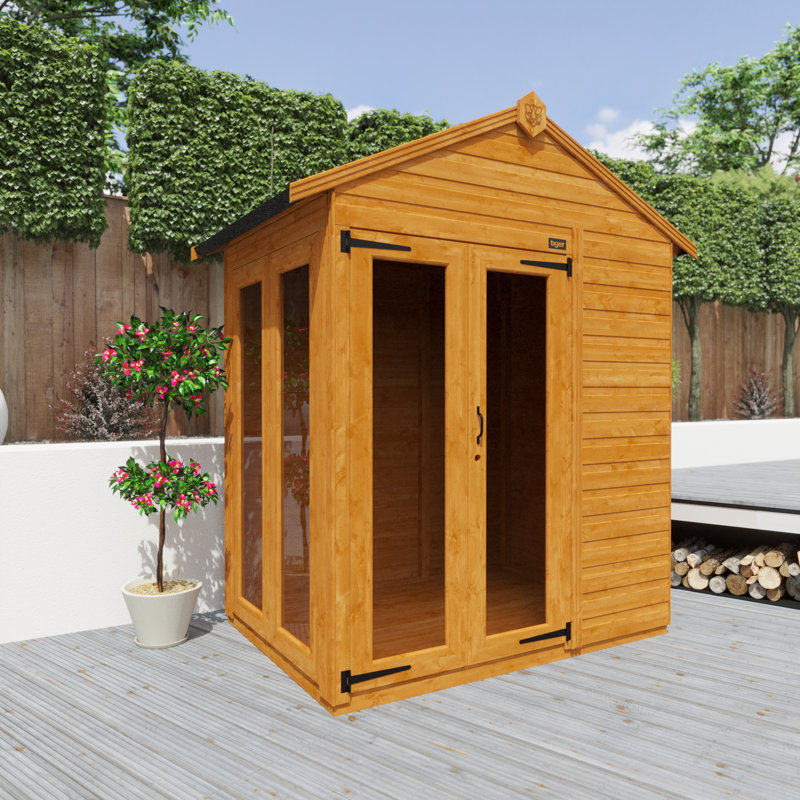 4x6w TigerFlex® Shiplap Apex Full Pane Summerhouse