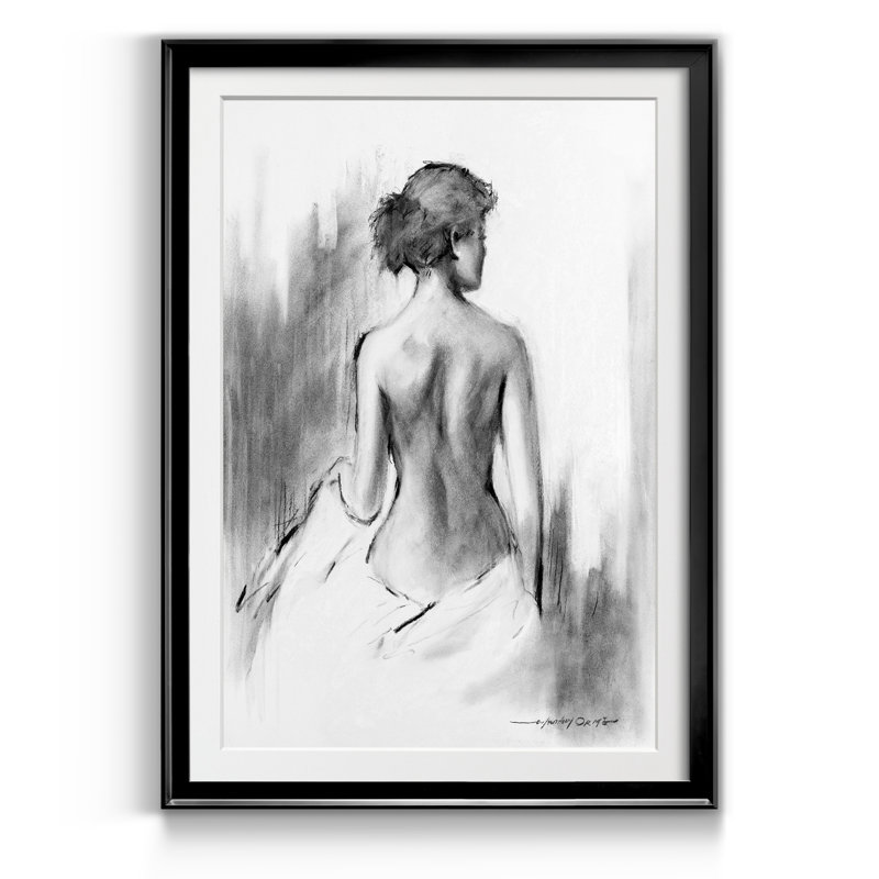 Soft Silhouette IV - Cadre photo, reproduction d'art sur papier, H 30,5 po x l 42,5 po x P 1,5 po, Noir