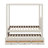 Platform Bed With Canopy Trundle & 3 Storage Drawers-1929107155