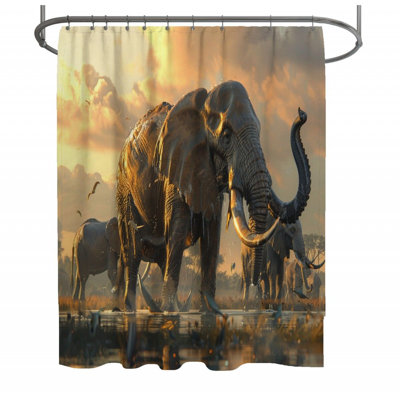 Elephants Shower Curtain