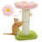 Small Flower Cat Scratching Post, Cat Tree With Super Thick Scratching Post, Removable Flower Cat Bed & Spring Ball-697502858