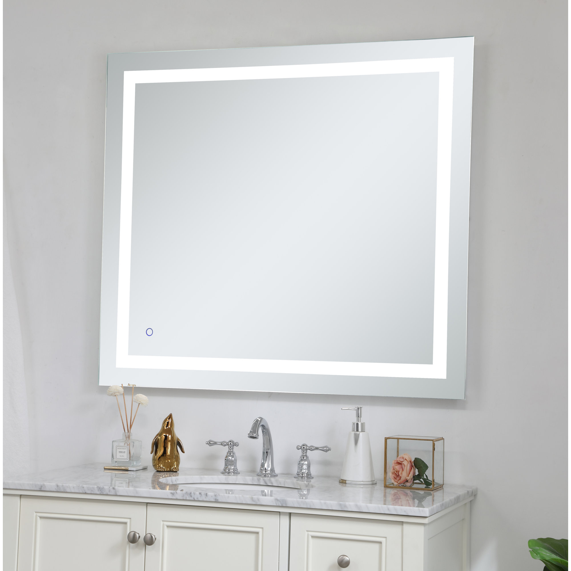 Scoles Flat Wall Mirror, 40" x 36"