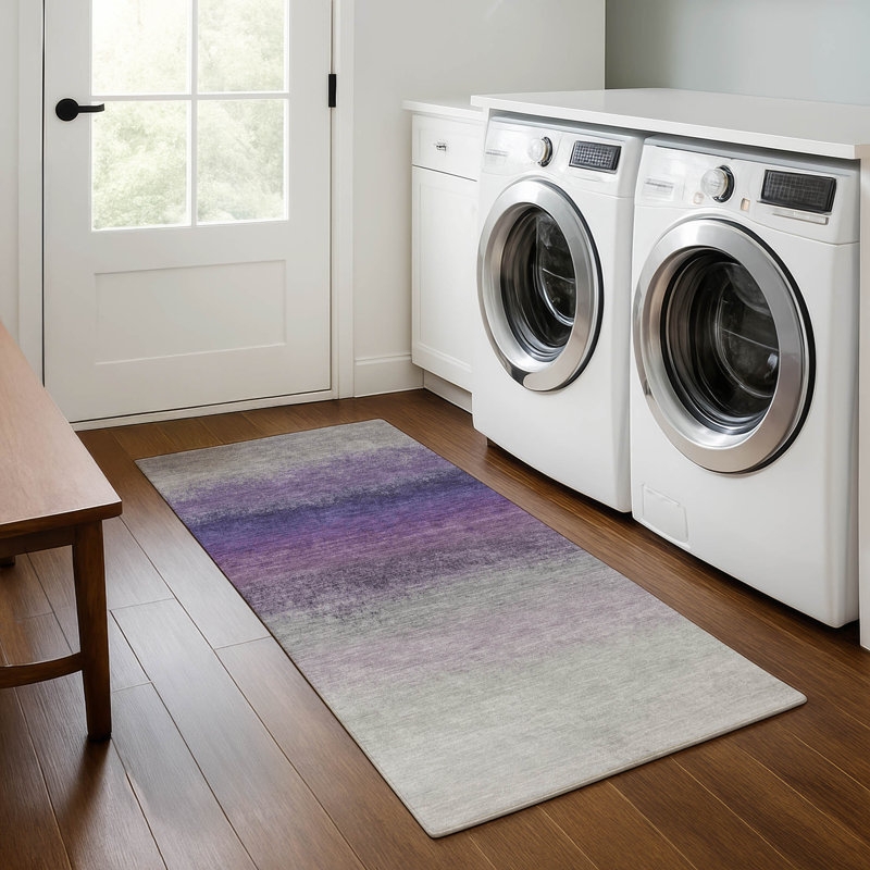 Premium Machine Washable Ariel Ombre Rug, Runner 2'3" x 7'6"