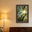 «Green Forest Trees Atteignant Up to Blue Sky» avec art mural sur toile-133062860