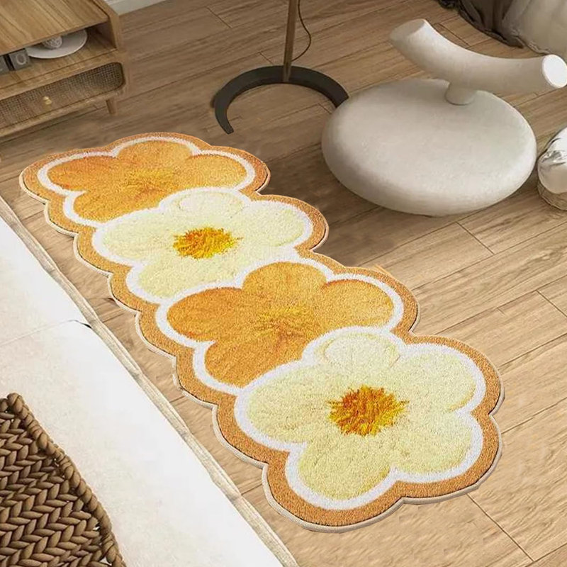 Tapis de salle de bain en microfibre moelleux et moelleux, tapis de salle de bain antidérapant de luxe