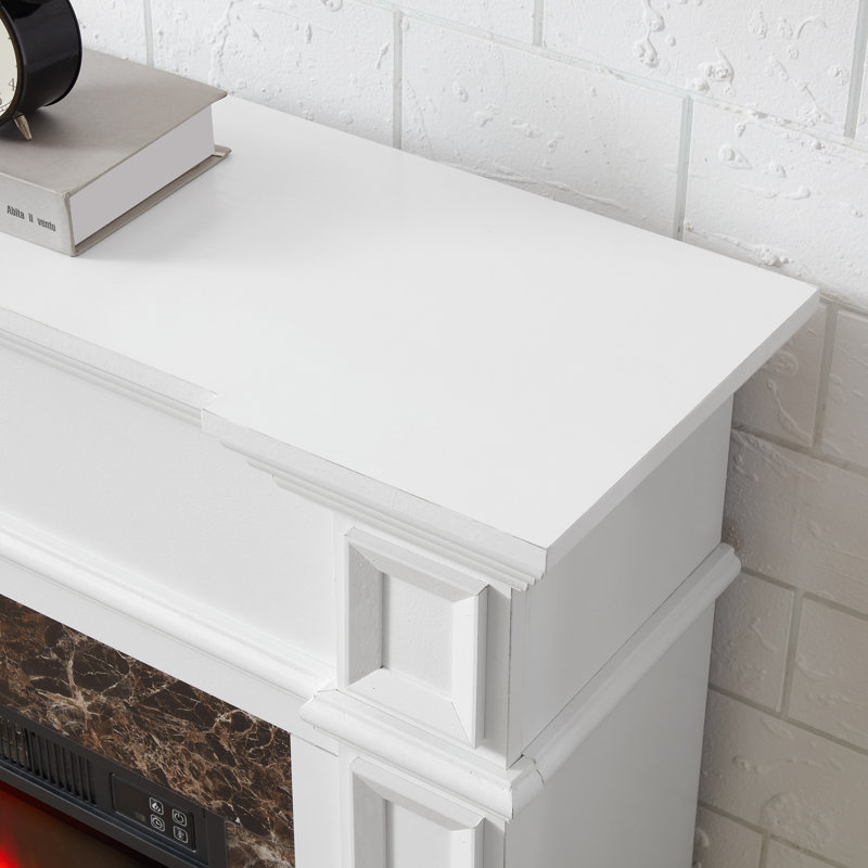 Only Mantel (not Included 23" Fireplace)- 45.6"w*11.8"d*40"h, White