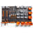 44 Piece Wall Mounted Pegboard Hook, Storage Bins and Panel Set