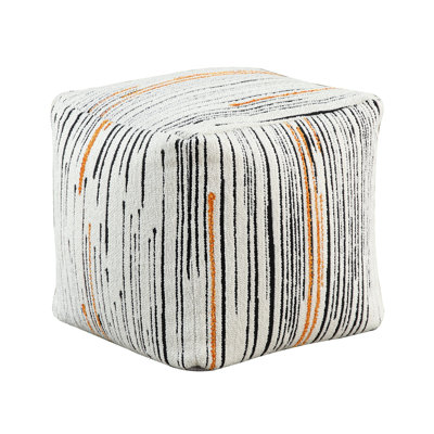 Upholstered Square Footstool Pouf, Non-Slip, 300Lbs Weight Capacity, Multi-Color, 16" H X W D Modern Sitting Pouf With Upholstery, Non-Slip Bottom, 16X16x16