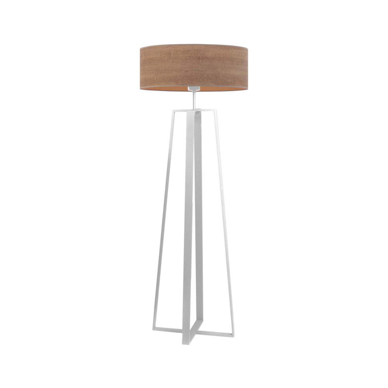 Bilyue 158cm Novelty Floor Lamp, Oak, White