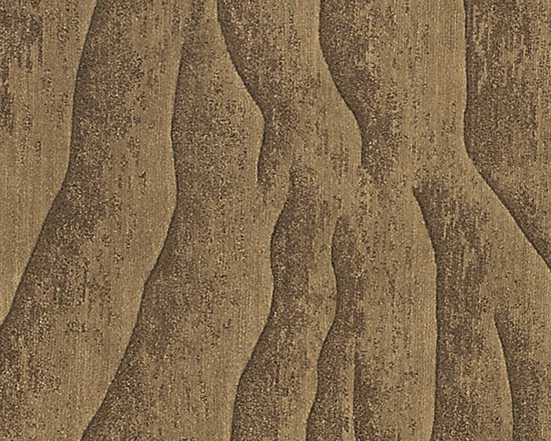 Dunes Wool Abstract Area Rug in Beige/Brown, Rectangle 8' x 10'