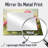 Peonies By The Spring Field II - Floral Decorative Mirror Wall Art - Printed On Metal-476615747