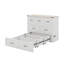 Grand lit escamotable avec station de charge et grand tiroir de rangement-355966716