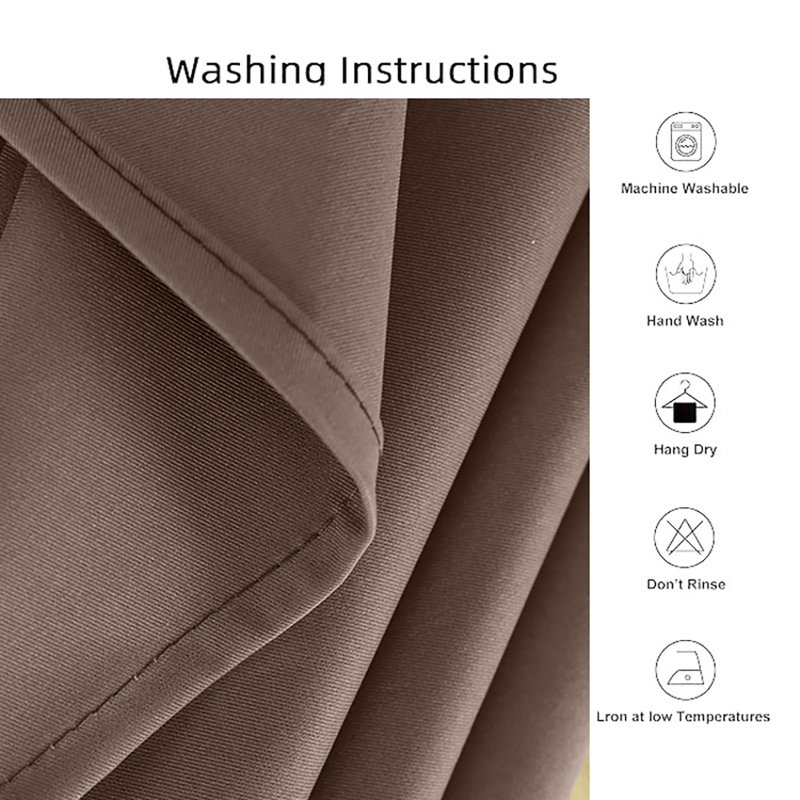 Nappe L 54 po x L 102 po imperméable et infroissable en polyester brun pour l'intérieur et l'extérieur, L 54 po x L 102 po