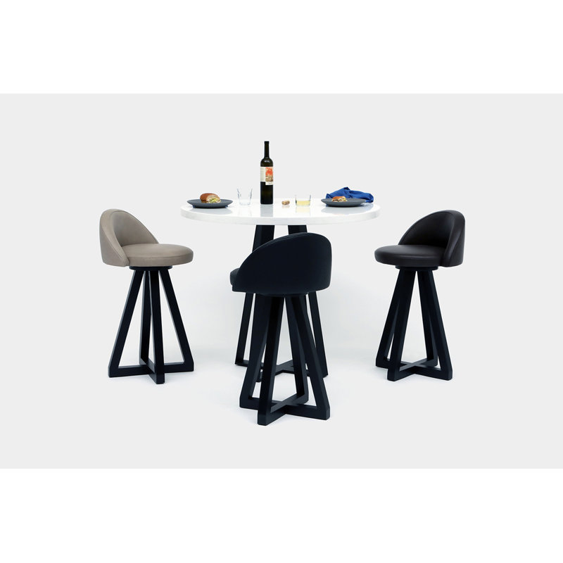 Sea Smoke Round Stone Dining Table, 48" W x 48" L, Misterio White