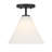 Hashimoto 1-Light Mini-Pendant or Semi-Flush in Matte Black-1145951839