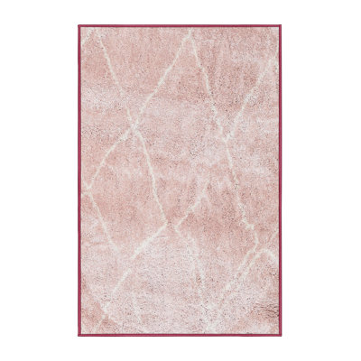 Tapis de zone rose contemporaine