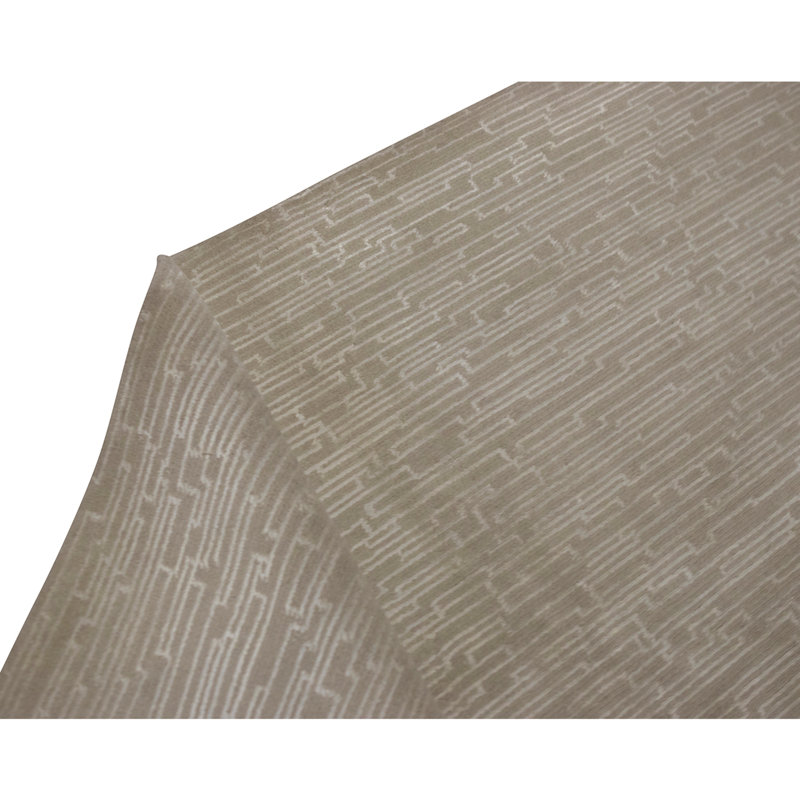 High-Quality Hand-Knotted Gold Area Rug