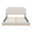 Lit plateforme en tissu d'ameublement Teddy