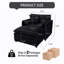 Fauteuil modulaire inclinable en chenille 2 places avec repose-pieds et siège l 79,58 po x P 41,37 po-129381932