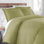 Ensemble de literie Southshore Basics de Southshore Fine Linens, couleur violette, en microfibre doublement brossée avec fermeture éclair invisible et attaches aux coins, 2 taies d'oreiller King, King/California King-336246577-336246531