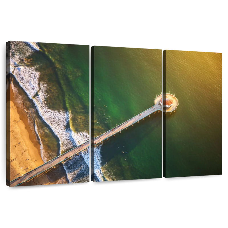 Ocean Dock Golden Hour, 42" H x 65" W